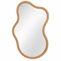 Decorative organic contour mirror in brown with a natural, irregular shape from Ridge&Rung.